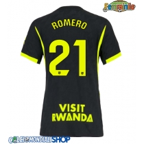 Maglie da calcio Atletico Madrid Cristian Romero #21 Seconda Maglia Femminile 2026-27 Manica Corta